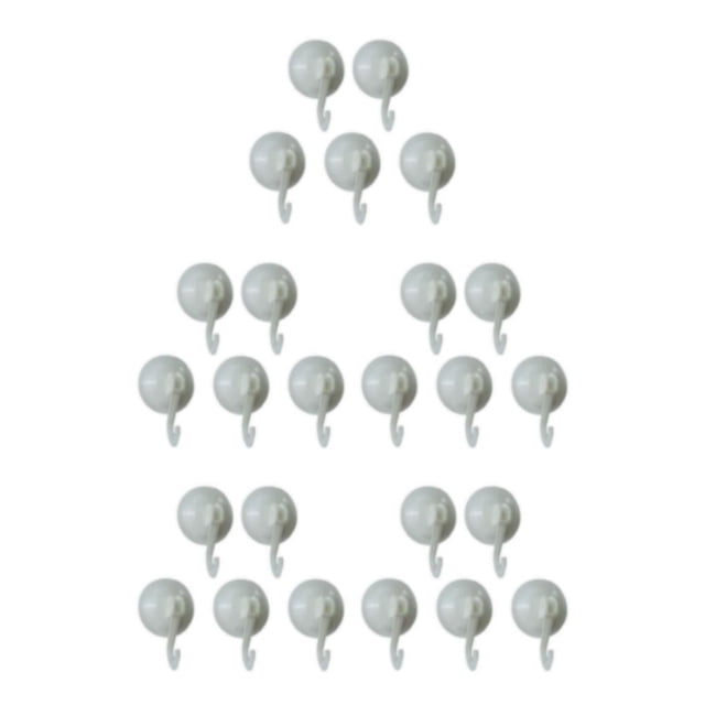 Langgg 5x White Durable Suction Cup Hook Suitable For All Settings Multi-purpose Hanger Easy To Clean 5Set