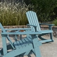 thumbnail image 3 of Merrick Lane 3 Piece Adirondack Patio Furniture Set Includes 2 Sea Foam All-Weather Rocking Chairs and Side Table, 3 of 12