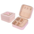 thumbnail image 2 of Unique Bargains Jewelry Box Small PU Leather Jewelry Organizer Case Storage Display Holder Pattern M, 2 of 8