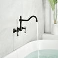 thumbnail image 4 of sumerain Vintage Tub Faucet Wall Mount Bathtub Filler Oil Rubbed Bronze, 8 Inches Center, 4 of 13