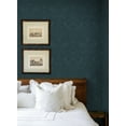 thumbnail image 2 of Seabrook Designs Slate Blue Tonal Bird Garden Prepasted Wallpaper - 20.9 in. W x 33 ft. L Roll, 2 of 6