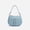 blue, variant on Genuine Cowhide Women Saddle Bag, Adjustable Crossbody Shoulder Bag, Pebbled Leather