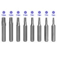 thumbnail image 7 of 50pcs 4mm Small Hex Shank Screwdriver Bits Set for Torx Plum Blossom Head Tools, T8H, Durable Torx Plum Blossom Bits, Professional Screwdriver Set for Power Tools, 7 of 7
