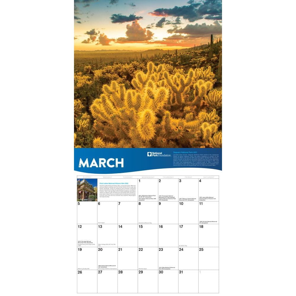 2023 National Park Foundation Wall Calendar (Calendar) - Walmart.com