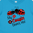 thumbnail image 4 of Inktastic My Cousin Loves Me with Cute Ladybugs Boys or Girls Baby T-Shirt, 4 of 5