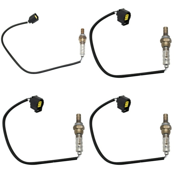 TRQ 4pc O2 02 Oxygen Sensor Set Upstream & Downstream for Chrysler Dodge Jeep OSA60269 Fits select: 2013-2018 RAM 1500, 2008-2012 DODGE RAM 1500