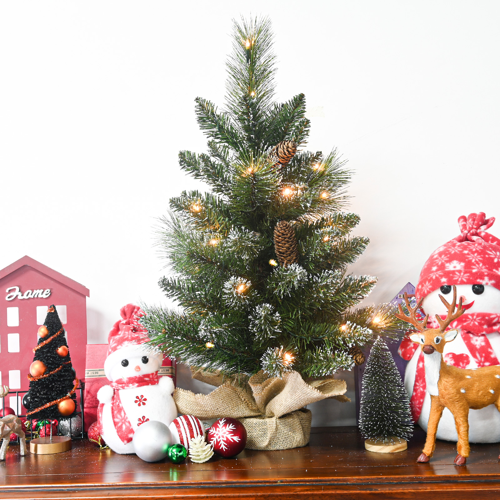 Bringstar 2 Ft Pre-Lit Mini Christmas Tree photo 4