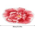 thumbnail image 2 of Floral Area Rugs Peony Flower Shape Area Rugs Non-Slip Rugs Floral Shaggy Carpet Bath Mat for Bedroom, Dorm, Luxury Room Decor, Pink, 2.6'x2.6', 2 of 7