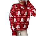 thumbnail image 2 of ShomPort Ugly Christmas Sweater Women Plus Size Long Sleeve Crewneck Knitted Sweaters Women Winter Soft Warm Pullover Sweater, 2 of 6