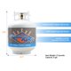 thumbnail image 4 of Cilindro de gas propano Flame King YSN201b de acero de 9 kg con válvula OPD, 4 of 8