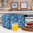 thumbnail image 6 of Naloa Watercolor Ships 4 Slice Toaster Dust Cover Bread Machine Oven Dustproof Cover Kitchen Bakeware Protector Dustproof(12.4 x 10.6 x 8.2), 6 of 7