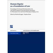 Human Dignity as a Foundation of Law : Proceedings of the Special Workshop Held at the 24th World Congress of the International Association for Philosophy of Law and Social Philosophy in Beijing, 2009 (Paperback)