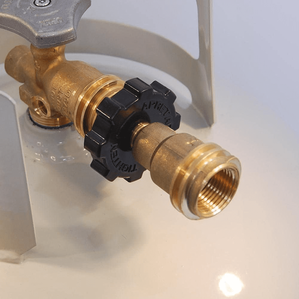 Propane Tank Adapter Convert Brass Universal Fit POL Cylinder Valve