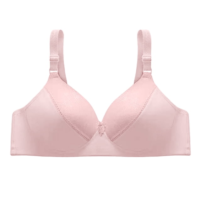 Gibobby Sujetadores para mujer Mujeres Blissful Benefits Bra Wire Push Up completa Smoothing Everyday Bra Comfort Flex Fit T Shirt Bras(Rosa,40)
