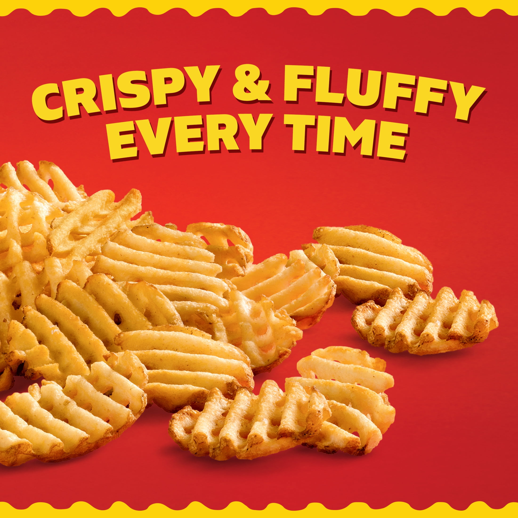 Ore-Ida Golden Waffle French Fries Fried Frozen Potatoes, 22 oz Bag