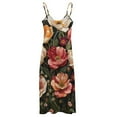 thumbnail image 5 of Boho Vintage Floral Design Sleeveless Dress Woman Fashion Long Dresses Women's Summer Suit Dress 2025, 5 of 7
