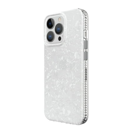 onn. White Pearl Phone Case for iPhone 13 Pro Max / iPhone 12 Pro Max