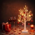 thumbnail image 4 of Árbol de Abedul Iluminado con 18 Corazones LED Rosados y Temporizador, Decoración de San Valentín de 24 Pulgadas, 4 of 6