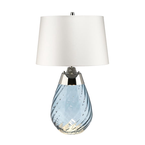 Lucas Mckearn Small Lena Iron And Glass Table Lamp With Smoke TLG3026S-OWSS
