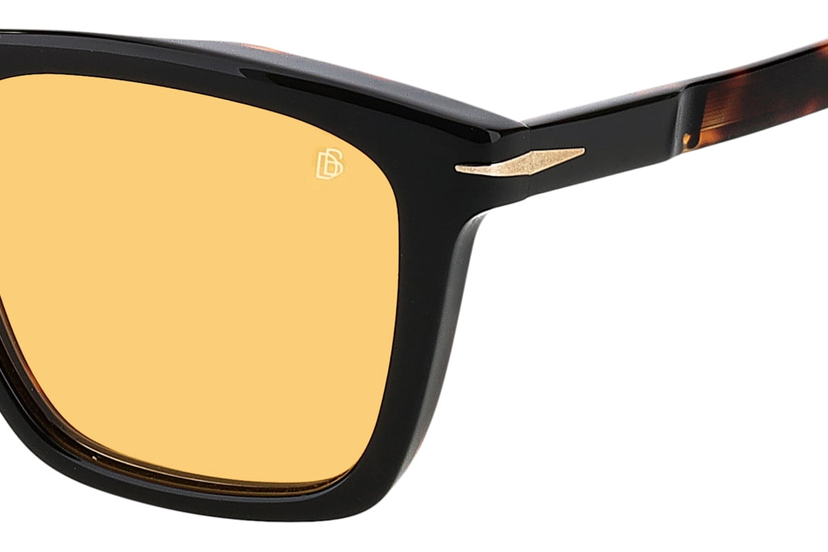 David Beckham Db 7000/S Full Rim Square Black Havana Sunglasses