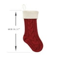 thumbnail image 2 of WREESH Christmas Stockings Christmas Decorations Christmas Splicing Stocking Wool Pendant Christmas Decorations Gift Bag Socks White, 2 of 4