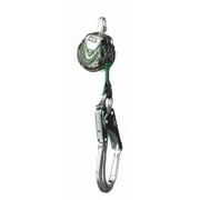 MSA 6' Latchways Mini Single-Leg Self-Retracting Lanyard With AL36CL Snaphooks And Steel Carabiner Connector