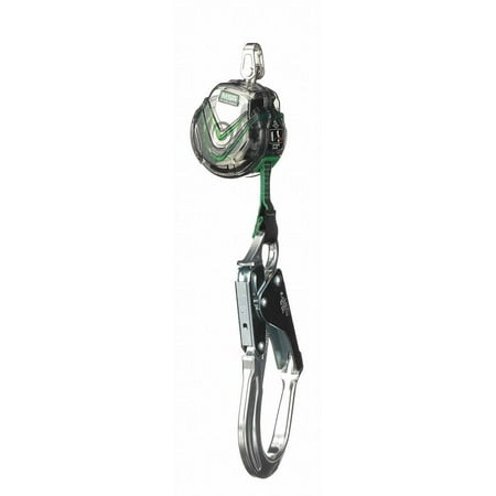 MSA 6' Latchways Mini Single-Leg Self-Retracting Lanyard With AL36CL Snaphooks And Steel Carabiner Connector