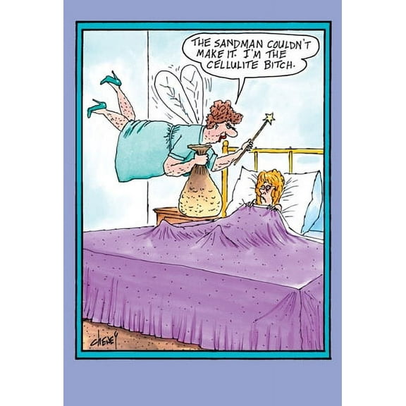 Nobleworks Sandman Couldn't Make It Funny / Humorous Tom Cheney Birthday Card