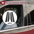 thumbnail image 2 of Ofertas Únicas 6 Pcs Moldura de Ventana de Pilar de Puerta para Mitsubishi Lancer 2002-2007 Cubierta Exterior de Puerta Izquierda Derecha Antirayaduras Pegatina de Pilar Posts Negro, 2 of 8
