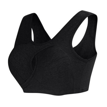 

BIZIZA Women s Bra Plus Size Bralette Breathable Comfort Everyday Criss Cross Black XXXXL