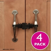 Kiscords Childproof Cabinet Locks For Handles / 4-Pack Black