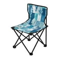 thumbnail image 2 of 600D Oxford Camping Chair Portable Foldable Chair Supports 220 lbs for Picnic, Fishing, Backpacking Blue Marine Life Patterns, 2 of 8
