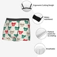 thumbnail image 3 of Salouo Retro bows Print Men's Boxer Briefs,Breathable Underwear Elastic Waistband Briefs for Men-Small, 3 of 5