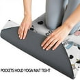 thumbnail image 3 of White Cow Milk Pattern Hot Yoga Mat Towel Non Slip for Hot Yoga - Quick-Drying Yoga Mat Cover with 4 Corner Pockets with Travel Bag - Hot Yoga Towel Non Slip 74"x26", 3 of 6