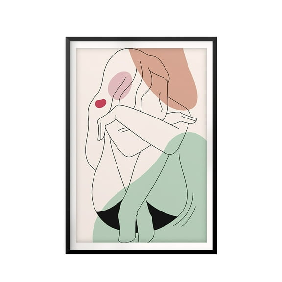 Silhouette Longing 5 x 7 UNFRAMED Print Silhouette Wall Art