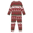 thumbnail image 3 of Renewold Durable Sleepwear Sets for Toodlers and Kids Aztec Ethnic Pajamas Night Wear 2 Pieces Softness Christmas Trees Reindeer Indoor Home Yoga Loungewear Casual Tracksuit Size 5-6, 3 of 5