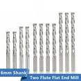 thumbnail image 4 of Flat End Mill 6Mm Shank 2 Flute Spiral Milling Cutter Cnc Router Bit Wood Engrav, 4 of 9