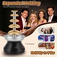 thumbnail image 6 of Chocolate Fountain Commercial Hot Chocolate Fondue Tower 5 Tier 7 lb Large Capacity Stainless Steel Chocolate Melting Heating Machine for Nacho Cheese Liqueurs Party Wedding (Vintage Red), 6 of 14