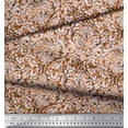 thumbnail image 3 of Soimoi Poly Georgette Fabric Leaves & Floral Batik Print Sewing Fabric Yard 52 Inch Wide, 3 of 3