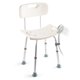 thumbnail image 1 of Silla de ducha Dr. Kay's con altura ajustable, capacidad de 350 lb, 1 of 9