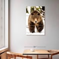 thumbnail image 2 of Elephant Stock Walking Grizzly Bear Wall Art - Vertical Multi Panel Canvas - Living Room Wall Decor - Animal Multi Panel - Brown And White Decor - 36" x 57", 2 of 8