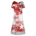 thumbnail image 4 of Wycnly Summer Dresses for Women Fashion Loose Pocket Button Down Swing Tunic Independence Day Patriotic Maxi Dresses 2024 Short Sleeve V-Neck Star American Flag Print Long Formal Dress Pink l, 4 of 5