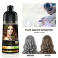 thumbnail image 3 of Herbishh Shampooing Colorant Châtain pour Cheveux Gris, Permanent, pour Hommes et Femmes (500 ml), 3 of 9