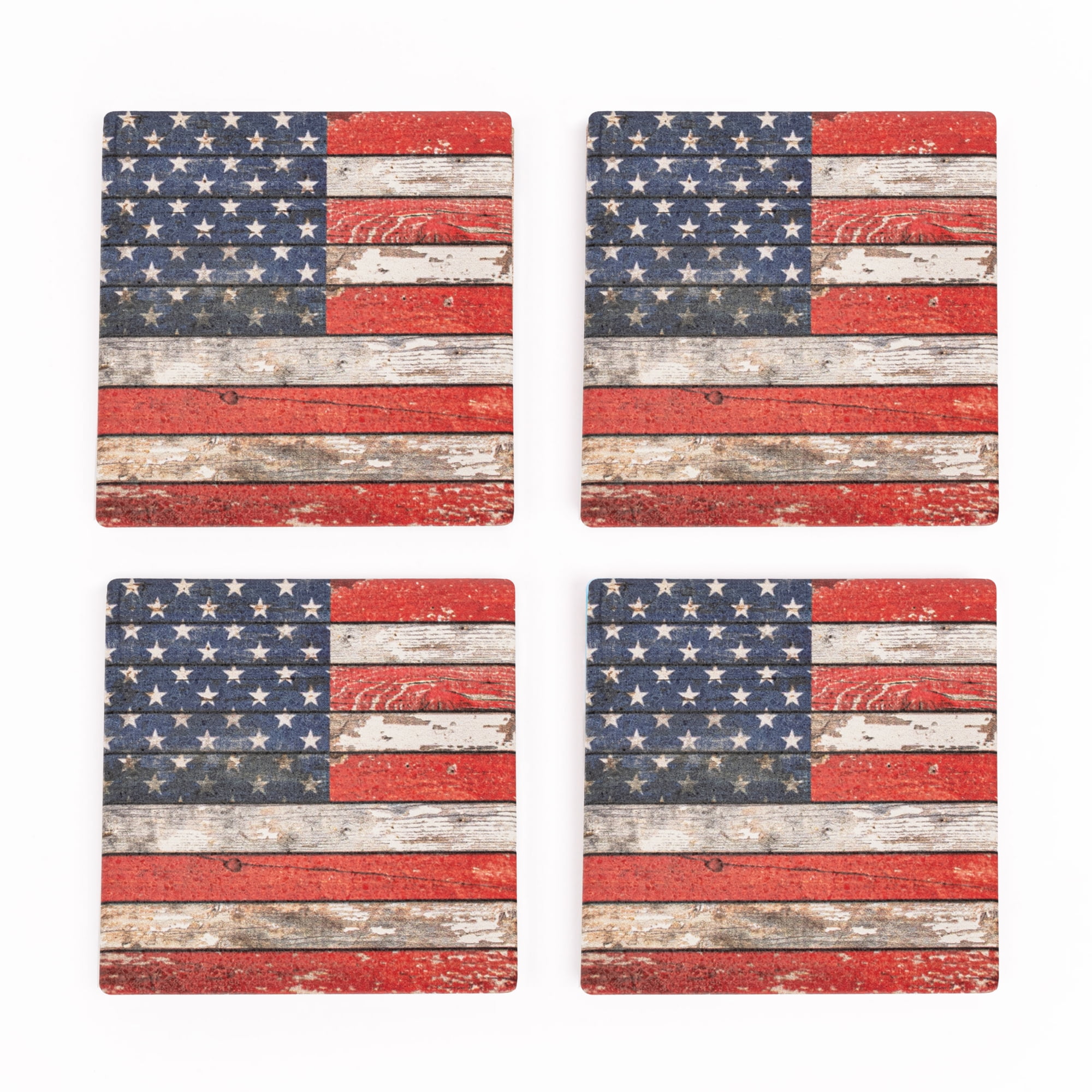 Pack of 4 P Graham Dunn American Flag Weathered Old Glory 4 x 4 Inch Dried Pine Wood Pallet Coaster Pack of 4 P Graham Dunn American Flag Weathered Old Glory 4 x 4 Inch Dried Pine Wood Pallet Coaster