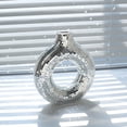 thumbnail image 6 of Rirozkan Mirror Donut Vase, Modern Glam Decorative Centerpiece, Silver Reflective Sculpture for Home Decor, Tabletop Flower Vase for Office Party Wedding Centerpiece, 6 of 7