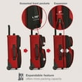 thumbnail image 6 of U.S. Traveler Rio Rugged Fabric Expandable Rolling Carry-on Luggage Set w/ Tote, Red, 2-Piece (21/10), 6 of 9