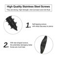 thumbnail image 3 of KAIYANG Paquete de 80 tornillos autorroscantes M5 x 16 mm para carrocería, tornillos autorroscantes Torx negros para guardabarros de coche, 3 of 5
