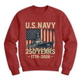 thumbnail image 3 of MuXiKeJi Clothes 250 Anniversary USA Sweatshirt Men American Flag Sweatshirt Long Sleeve Waffle 1776-2026 250th Anniversary Shirt, 3 of 3