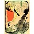 thumbnail image 2 of de Toulouse-Lautrec, Henri 12x14 Black Ornate Wood Framed with Double Matting Museum Art Print Titled - Jane Avril, 2 of 4