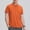 Orange, variant on Men's Polo Shirts 4XL Big And Tall Under $10 Solid-Color Casual Button Short Sleeve Turndown Collar Blouse Shirt